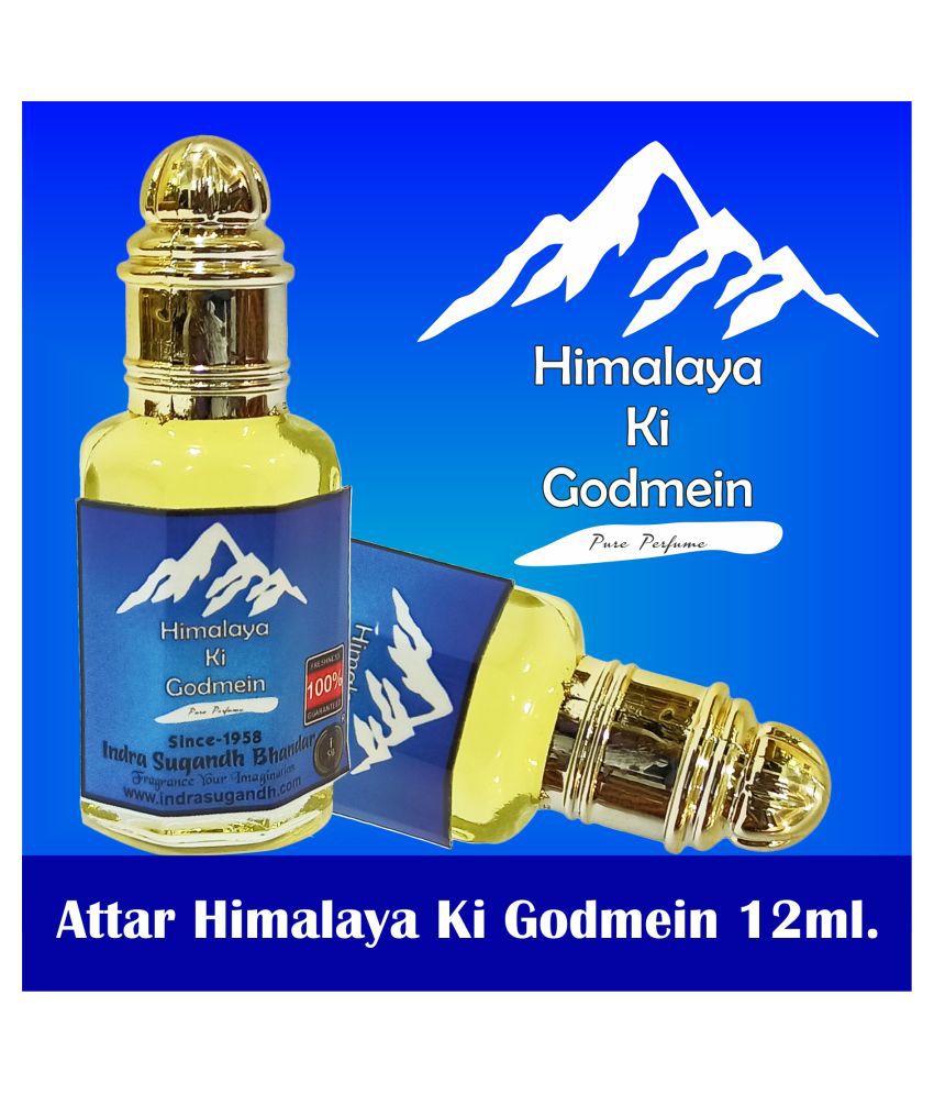     			INDRA SUGANDH BHANDAR Attar For Men|Women Himalaya Ki God Mein Pure Attar Perfume 24 Hours Mild & Long Lasting Fragrance 12ml Rollon Pack