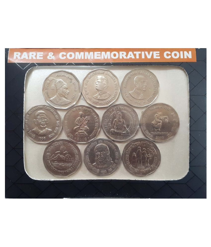     			Hop n Shop - Commemorative Coins in Attractive Box Packing 10 Antique Figurines