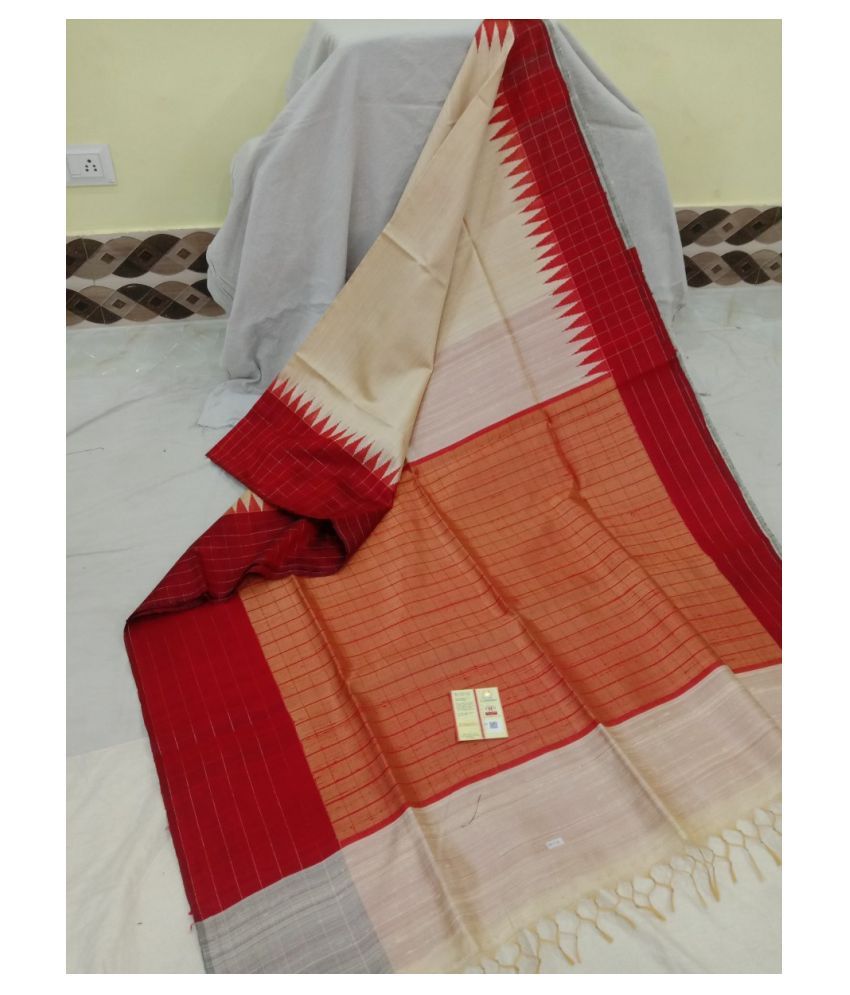 DUPION SILK SAREE Beige Dupion Silk Saree - Buy DUPION SILK SAREE Beige ...