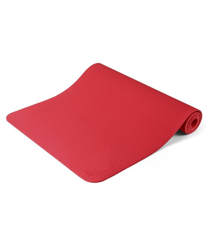 Buy FS 4mm non slip yoga mat with alignment lines. 72x24cm. Anti tear