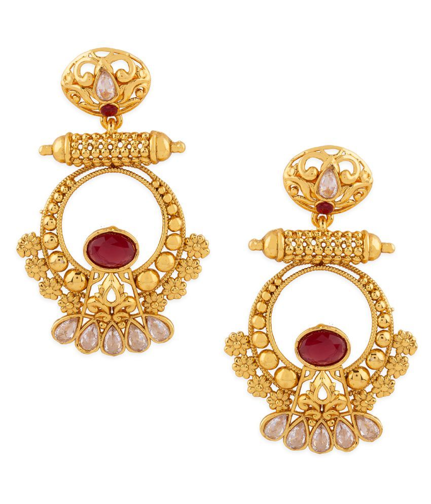 Utsav Traditional Chandbali Earrings - Buy Utsav Traditional Chandbali ...