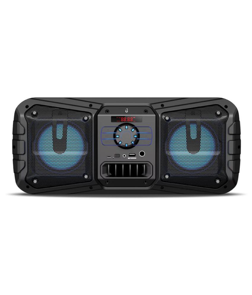 iGear Limo Bluetooth 10 watts Party Speaker with TF/FM/AUX/USB Support and LED Lights Portable Wireless Speaker(Black)