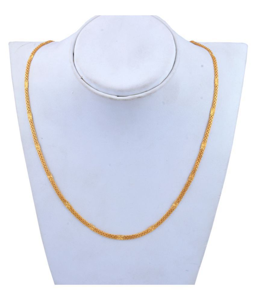     			Shankhraj Mall Gold Plated Mens Necklace Chain-10050