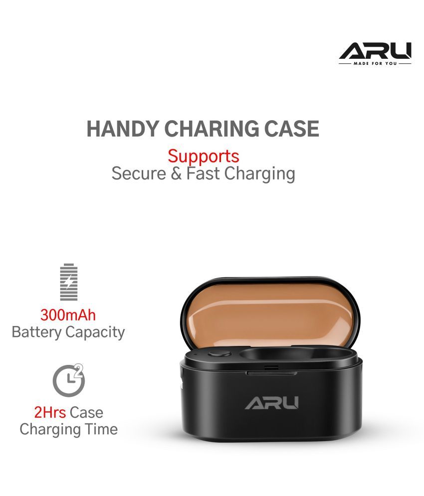 ARU AEP1122 Wireless Monopod EarBuds With Mic Bluetooth Headset