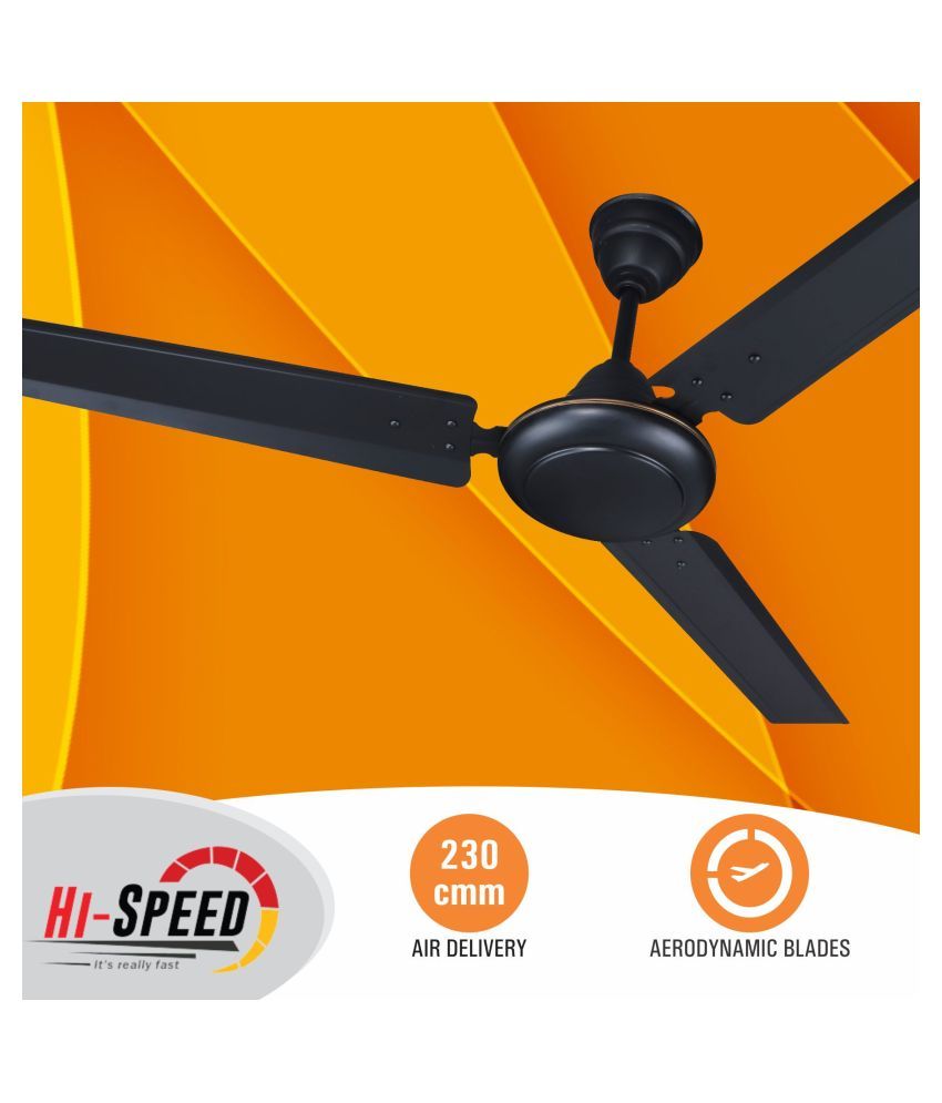 Roshaya 1200 Majestic Ceiling Fan Black Price in India Buy Roshaya