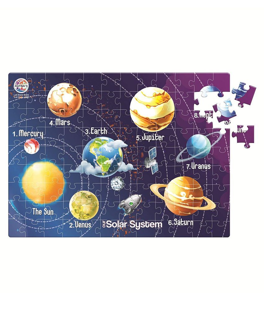 Solar System Jigsaw For Kids 108 Pieces Jigsaw Puzzle With A 12 Page ...