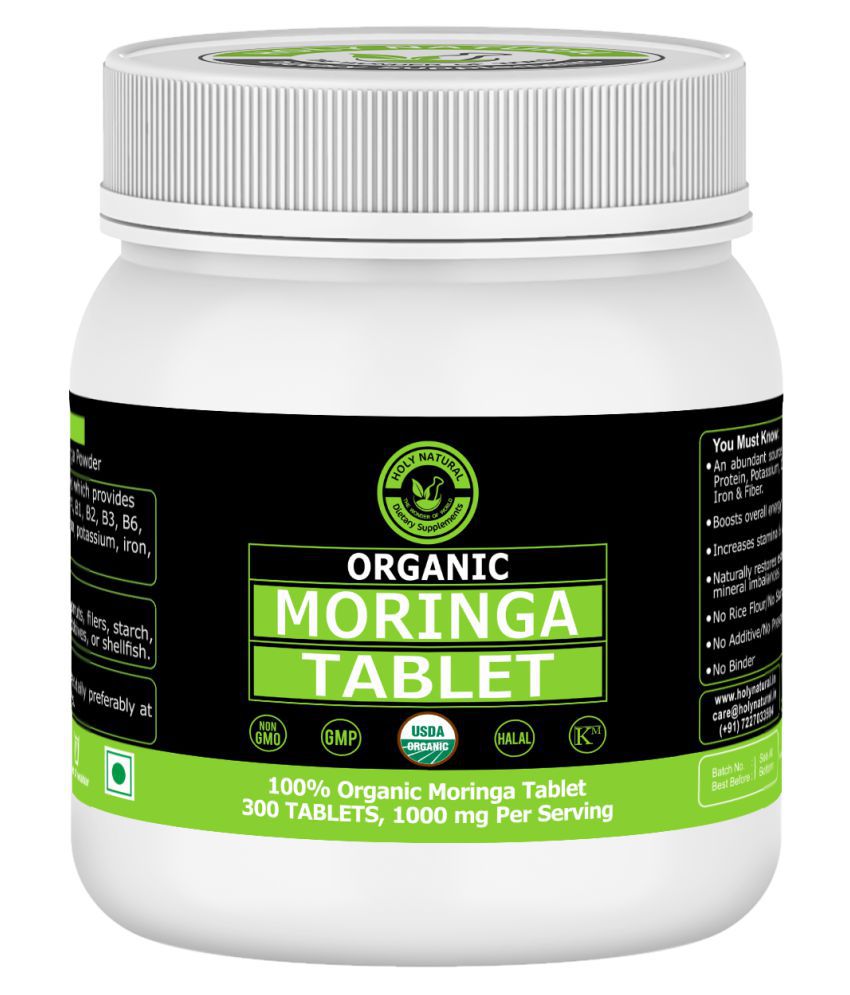     			Holy Natural Organic Moringa Tablet - 300 no.s Vitamins Tablets