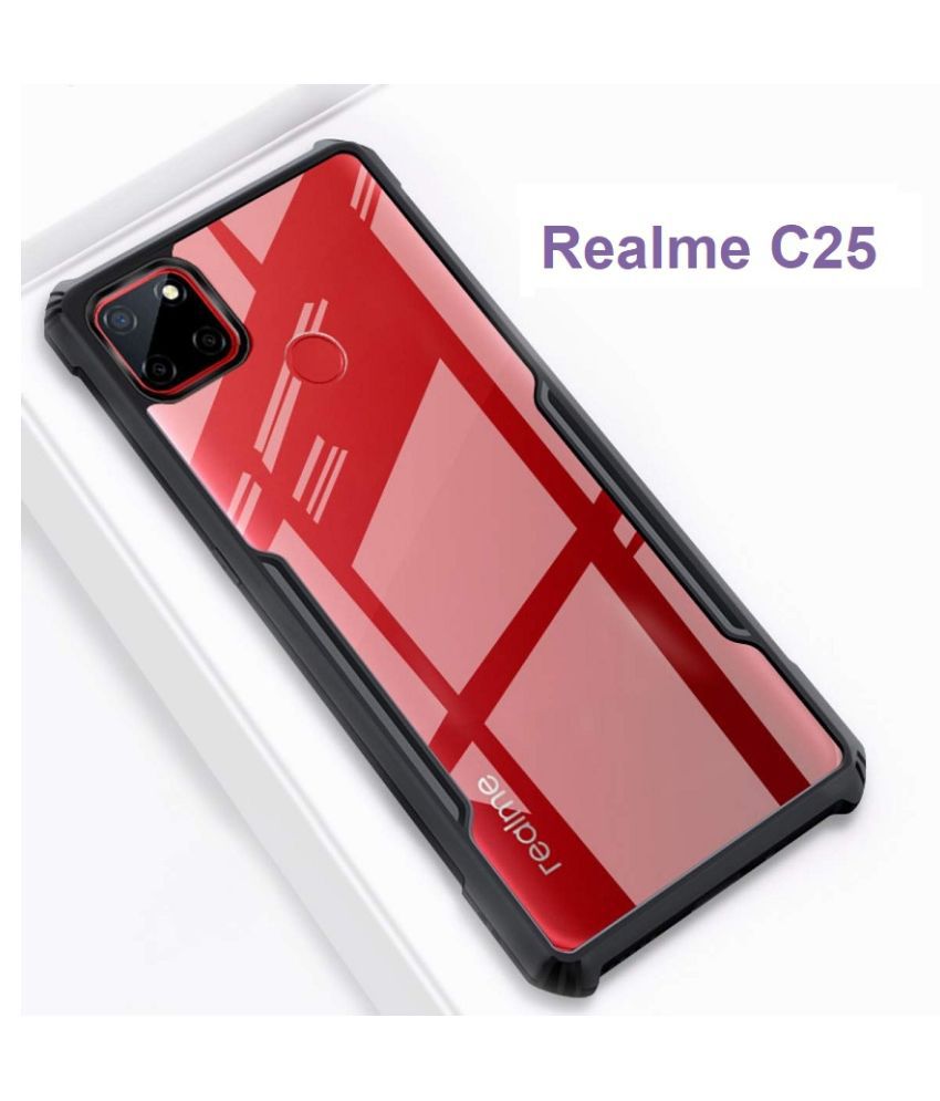     			Realme C25 Shock Proof Case JMA - Transparent Hybrid TPU Bumper Case