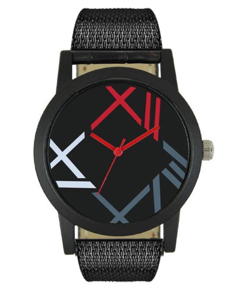     			newmen ZIGZAG PU Analog Men's Watch