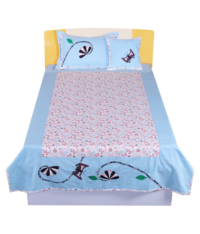     			Hugs'n'Rugs Cotton Single Bedsheet ( 230 cm x 150 cm )