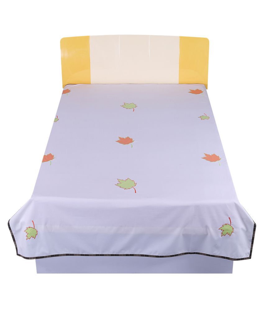     			Hugs'n'Rugs Single Cotton Bedsheet without Pillow cover ( 200 x 150 cm