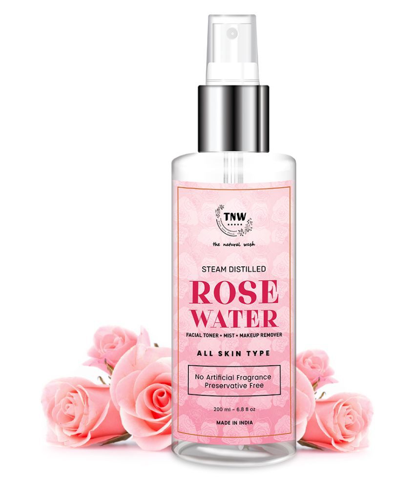     			TNW- The Natural Wash Steam Distilled Rose Water for Hydrated Skin & Minimizing Open Pores, 200ml
