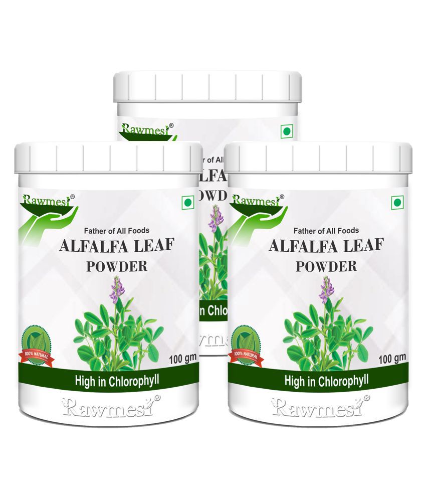     			rawmest Alfalfa Leaf Powder 300 gm Minerals Powder Pack of 3