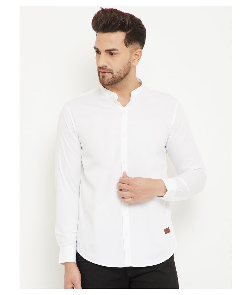 wildmen 100 Percent Cotton White Shirt 