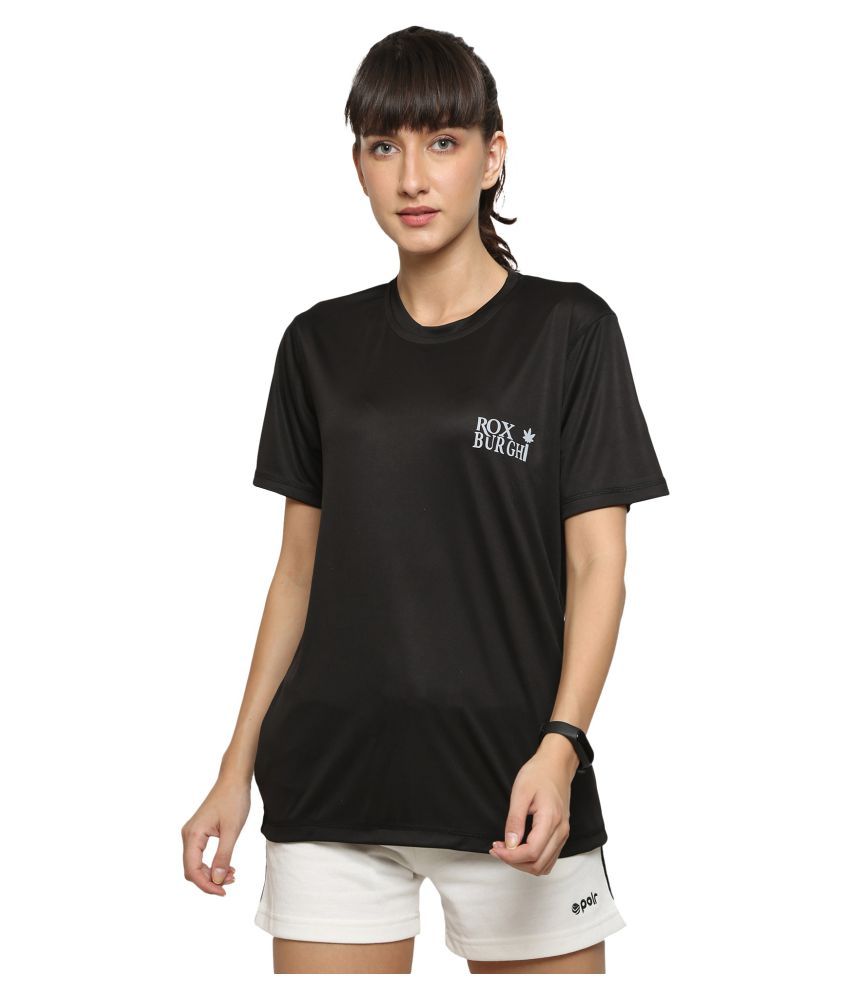     			ROXBURGHI Black Dri-FIT Tees