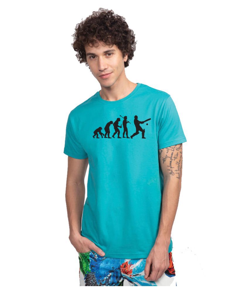     			DREAMKARTS - Blue Cotton Regular Fit Men's T-Shirt ( Pack of 1 )