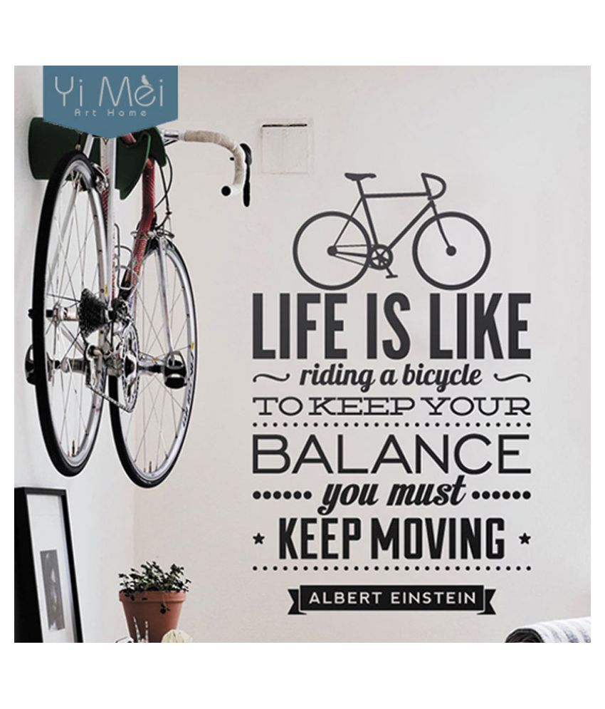    			Asmi Collection Life is like a Cycle Wall Sticker ( 90 x 60 cms )