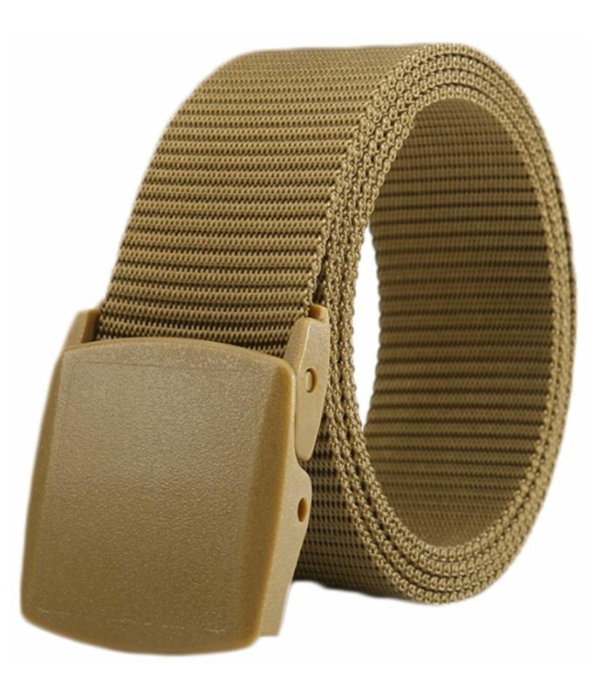     			Zoro - Khaki Nylon Men's Casual Belt ( Pack of 1 )