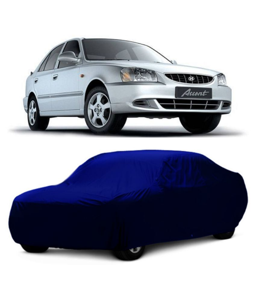 Atist Car Cover for Hyundai Accent (Without Mirror Pockets) (BLUE) Buy
