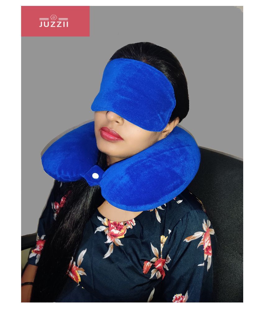     			JUZZII - Blue Neck Pillow,Eye Shade ( Pack of 2 )