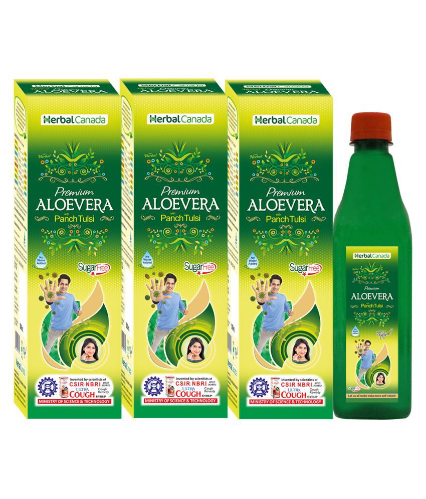     			Herbal Canada Aloevera Ras Liquid 1 l Pack of 3