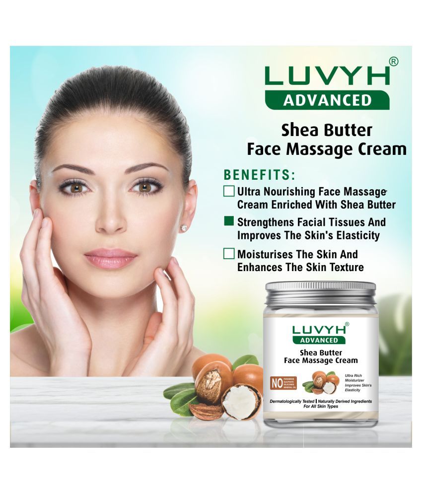 Luvyh Shea Butter Face Massage Cream Moisturizer 500 gm Buy Luvyh Shea