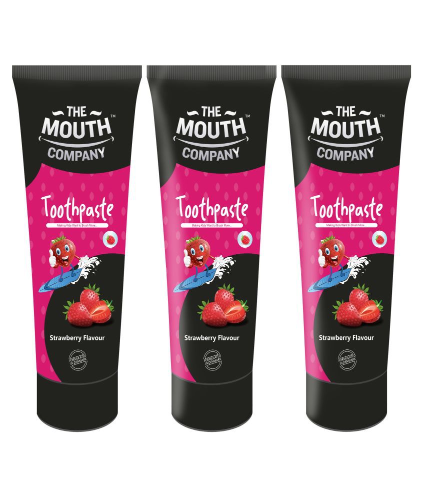     			The Mouth Company - Strawberry Toothpaste 50 gm Pack of 3