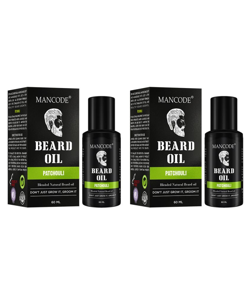     			Mancode PATCHOULI Beard Oil 60 ml Pack of 2