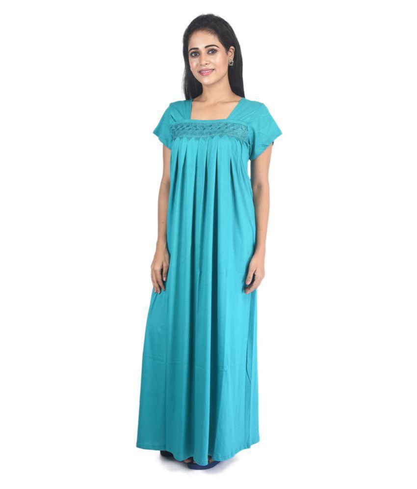     			PIYALI'S CREATION WOMEN'S Hosiery Nighty & Night Gowns - Blue