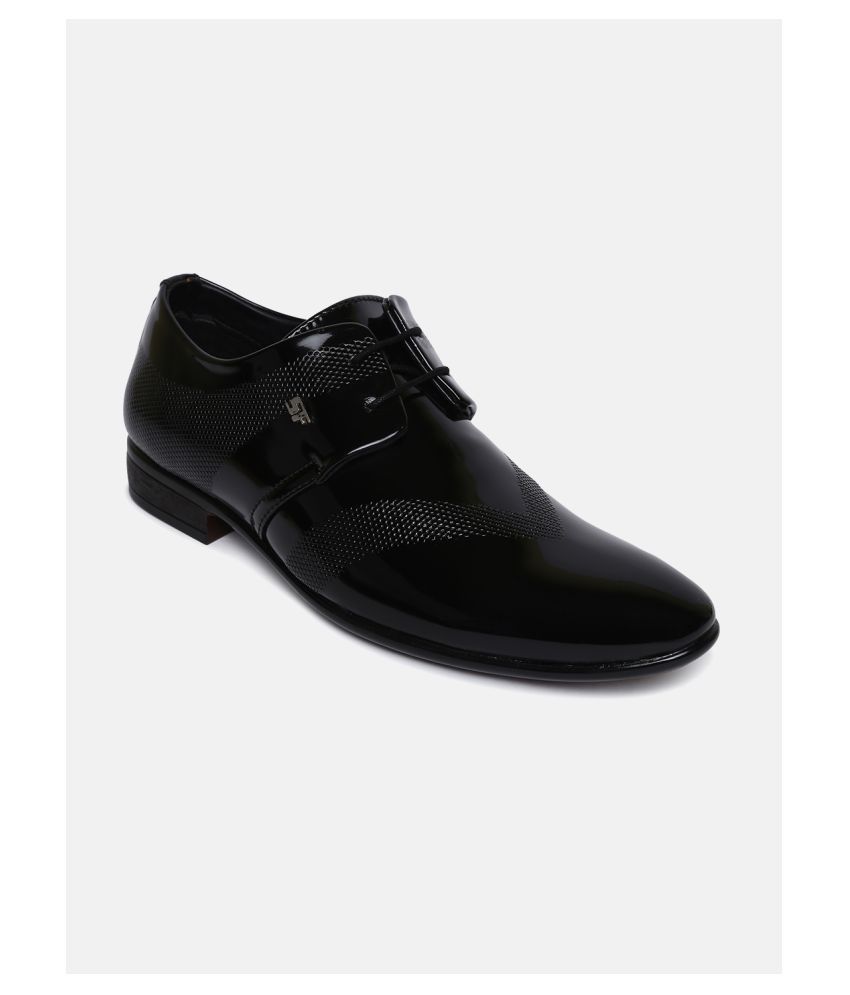     			Stanfield Derby Non-Leather Black Formal Shoes