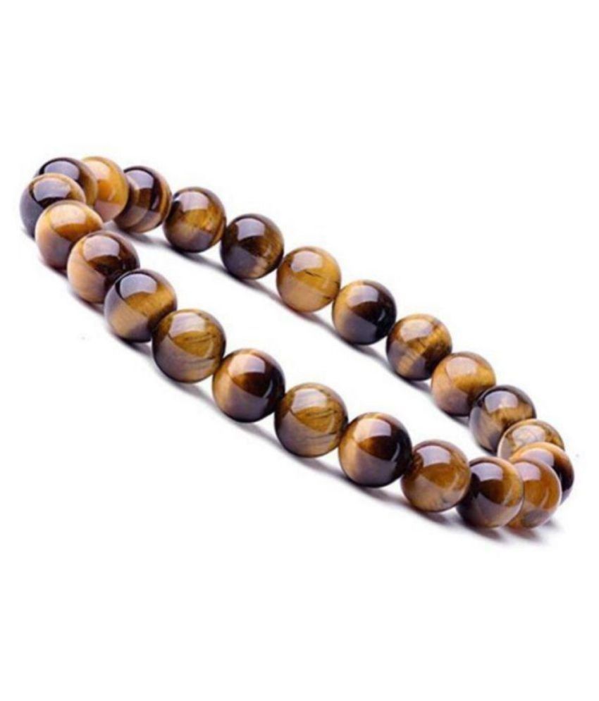     			10mm Brown Tiger eye Natural Agate Stone Bracelet