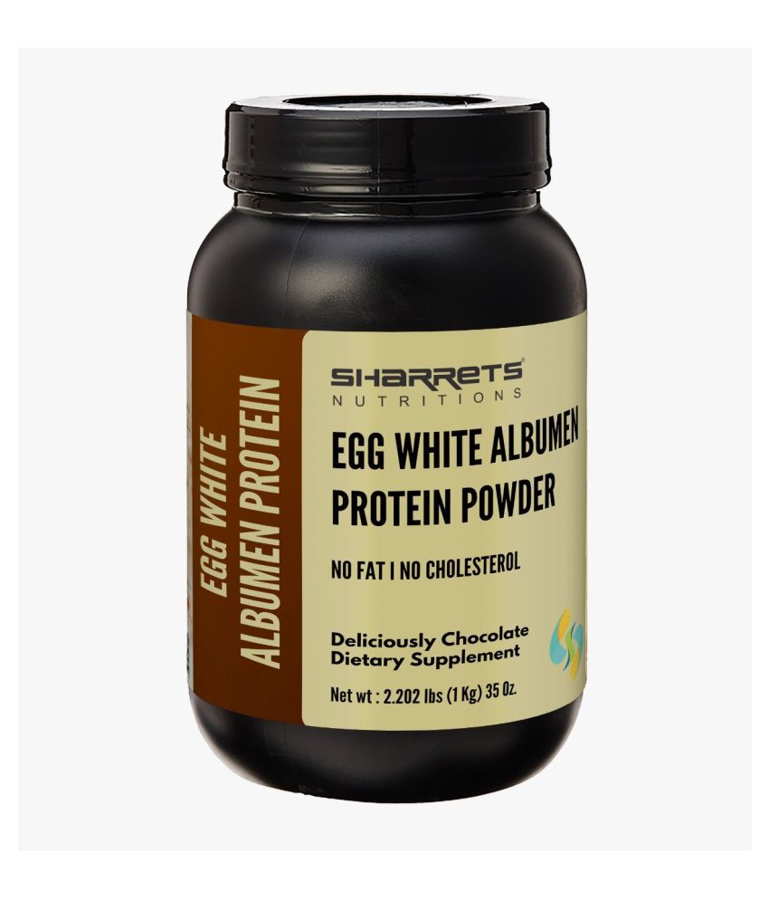 SHARRETS NUTRITIONS Egg White Protein Powder Choco 1kg 2.202 oz