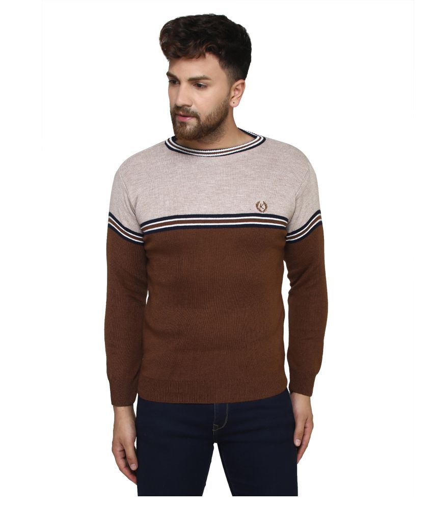 Kvetoo Off-White Round Neck Sweater 