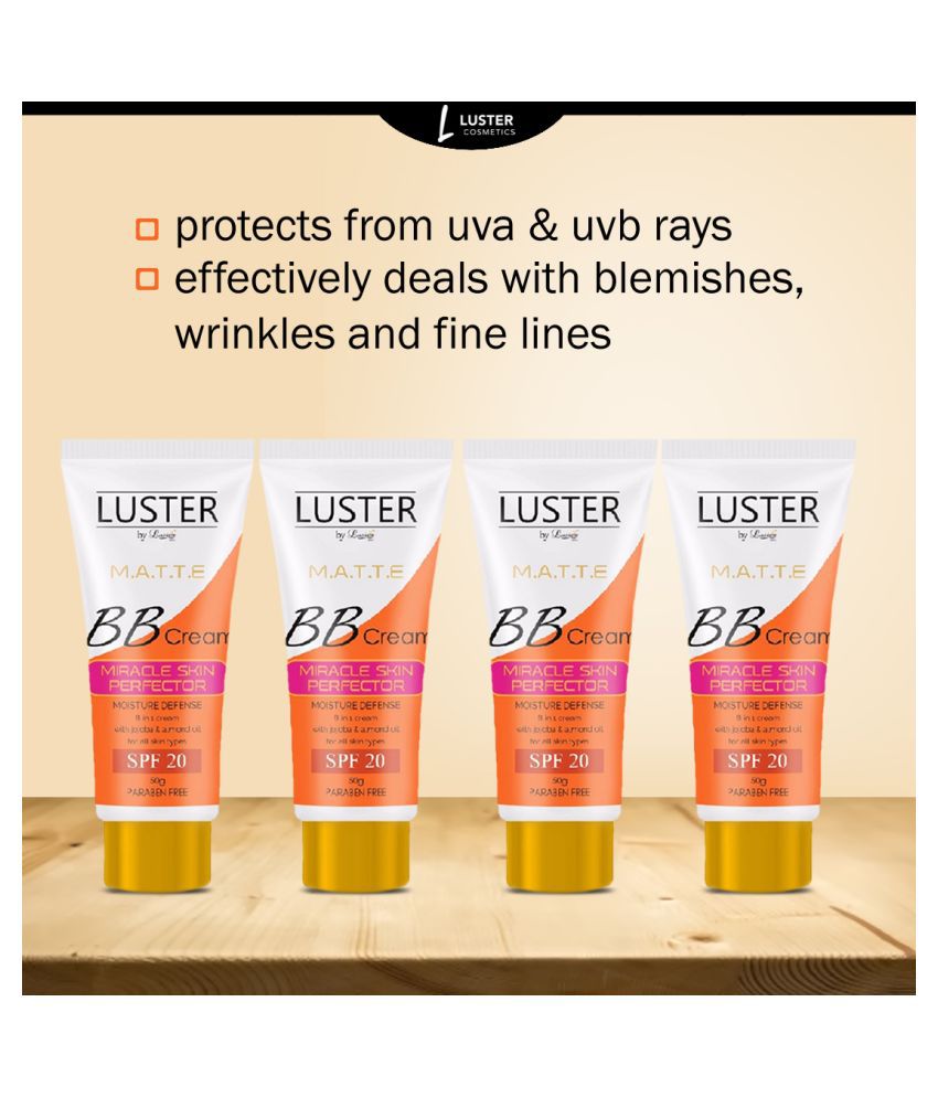 Luster BB Cream (Miracle Skin Perfector) Cream Pack of 4