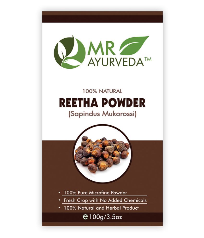     			MR Ayurveda 100% Natural Reetha Powder Hair Scalp Treatment 100 g