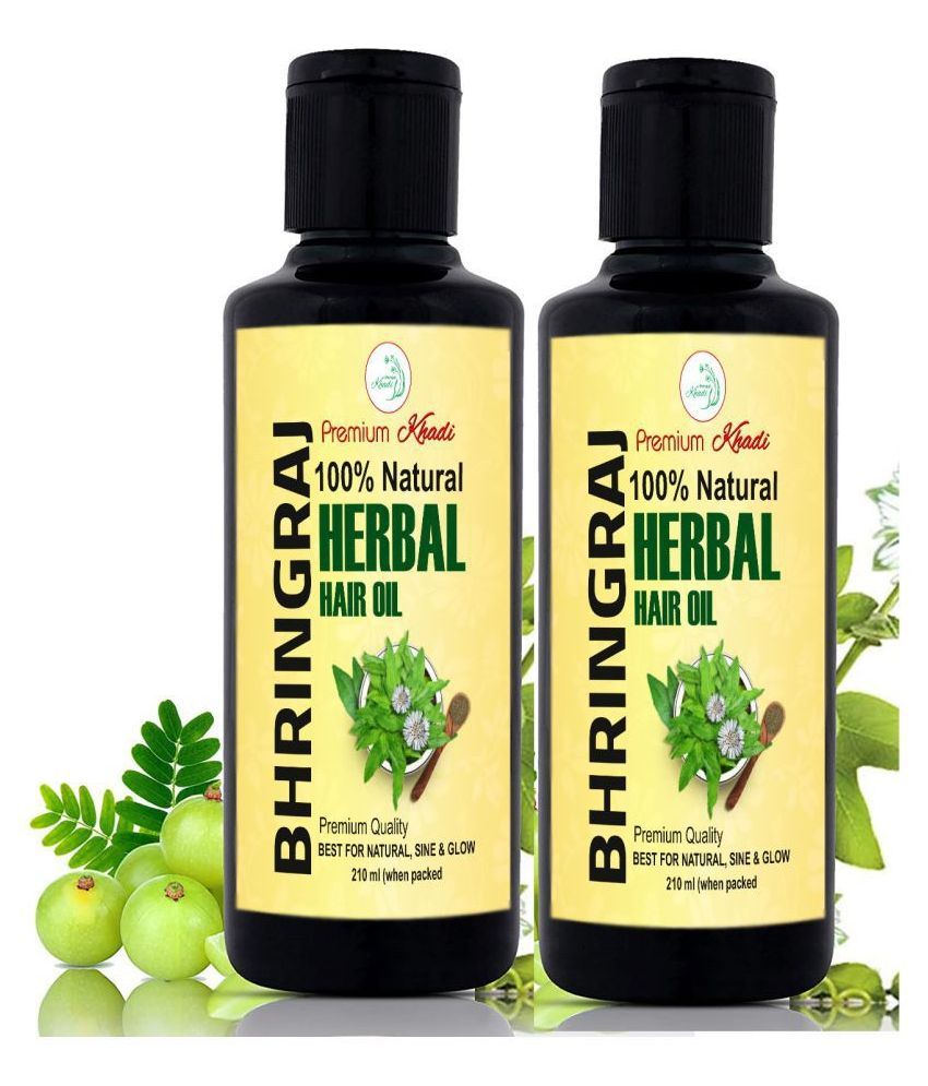     			Premium Khadi Herbal Bhringraj Hair Oil 420 mL Pack of 2