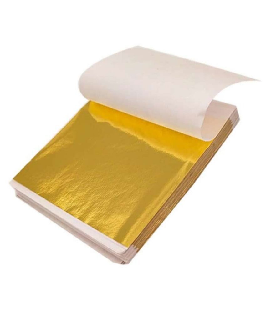 Buy M.H VARAKHWALA IMITATION GOLD LEAF (25 SHEETS 16CM BY 16CM) Online