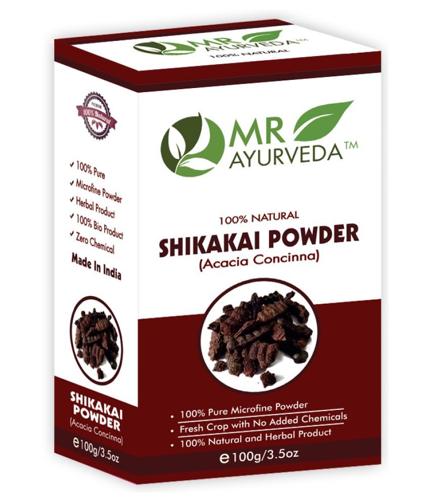     			MR Ayurveda 100% Herbal Shikakai Powder Hair Scalp Treatment 100 g