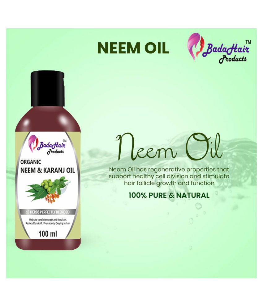 Badahair products Neem & karanj oil for Skin,Hair Care Natural ...