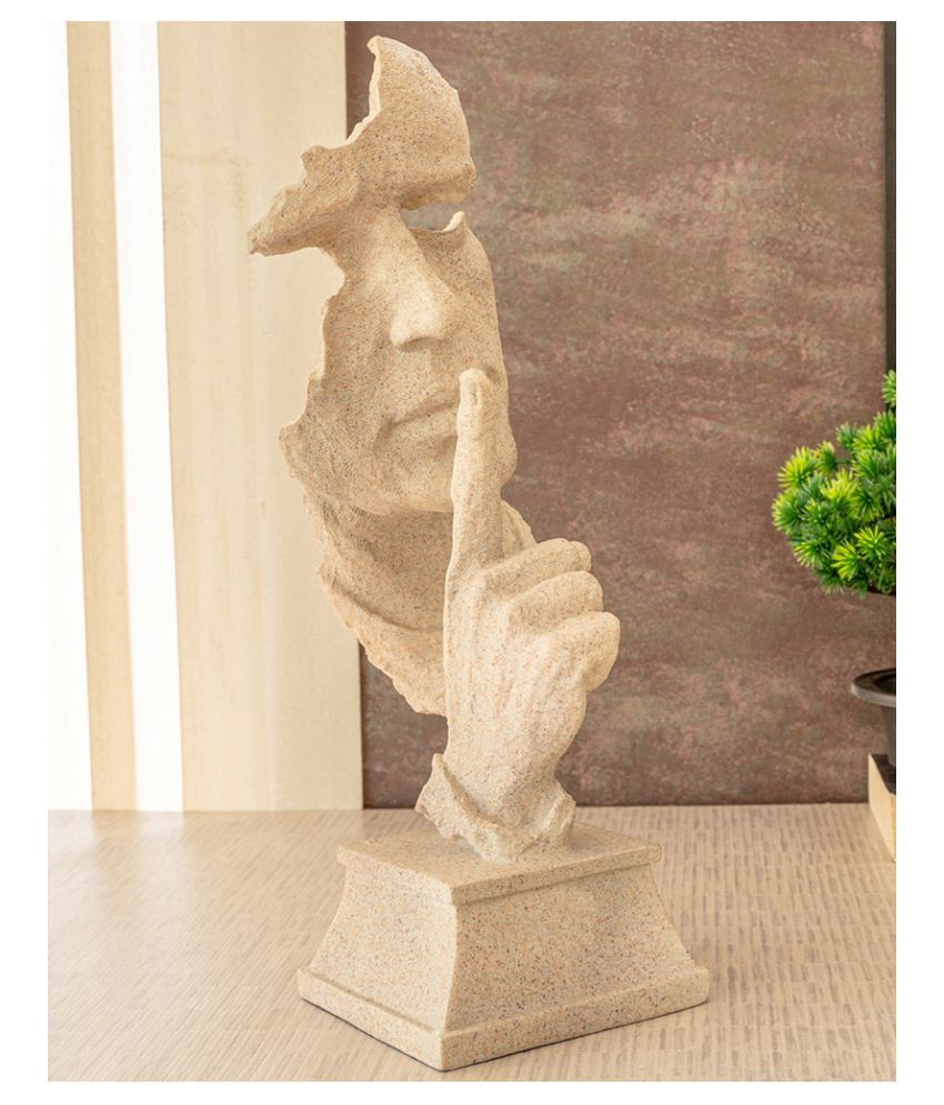 Beige Human Face Sculpture Showpiece Buy Beige Human Face Sculpture Showpiece Online at Low