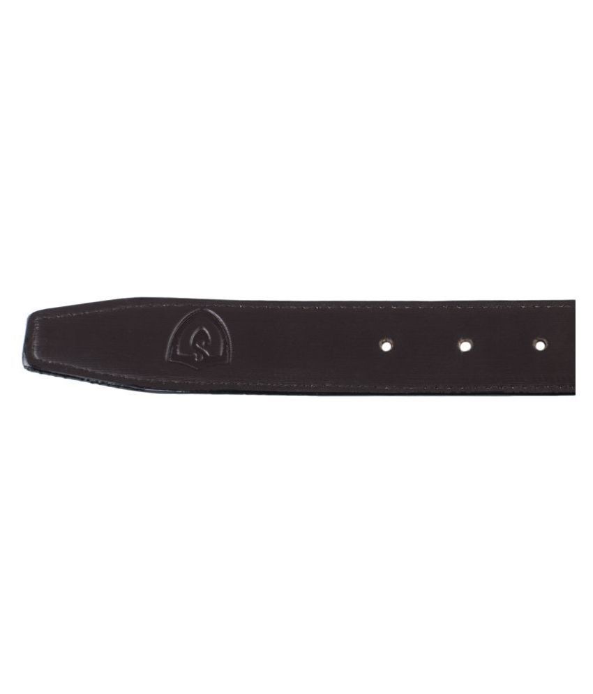     			Keviv Black Leather Casual Belt