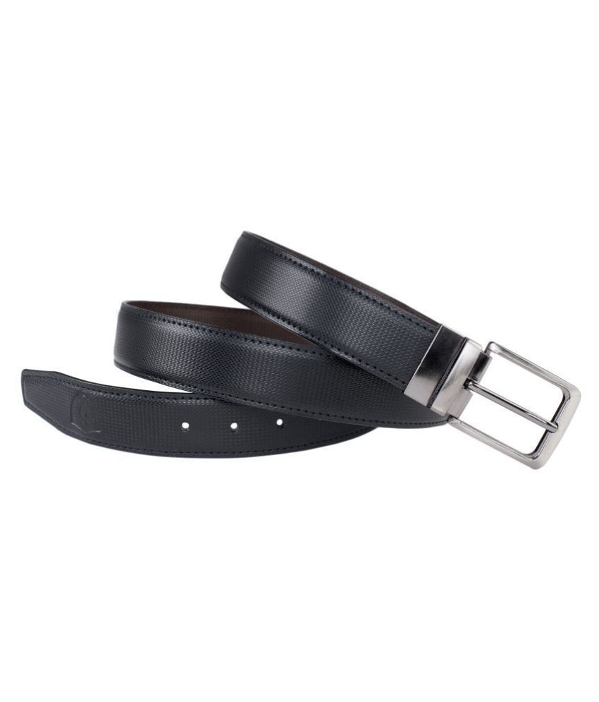     			Keviv Black Leather Casual Belt