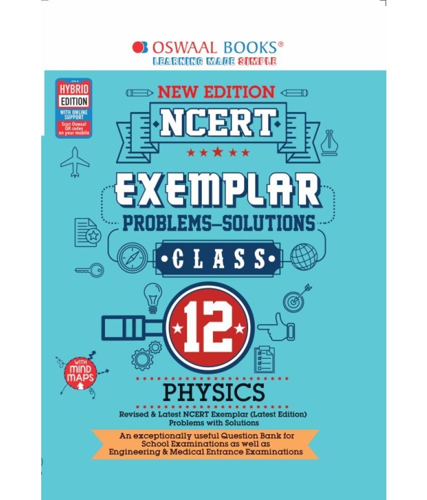 Oswaal Ncert Exemplar Problems Solutions Physics Class 12 For 2022 Exam Buy Oswaal Ncert 7400