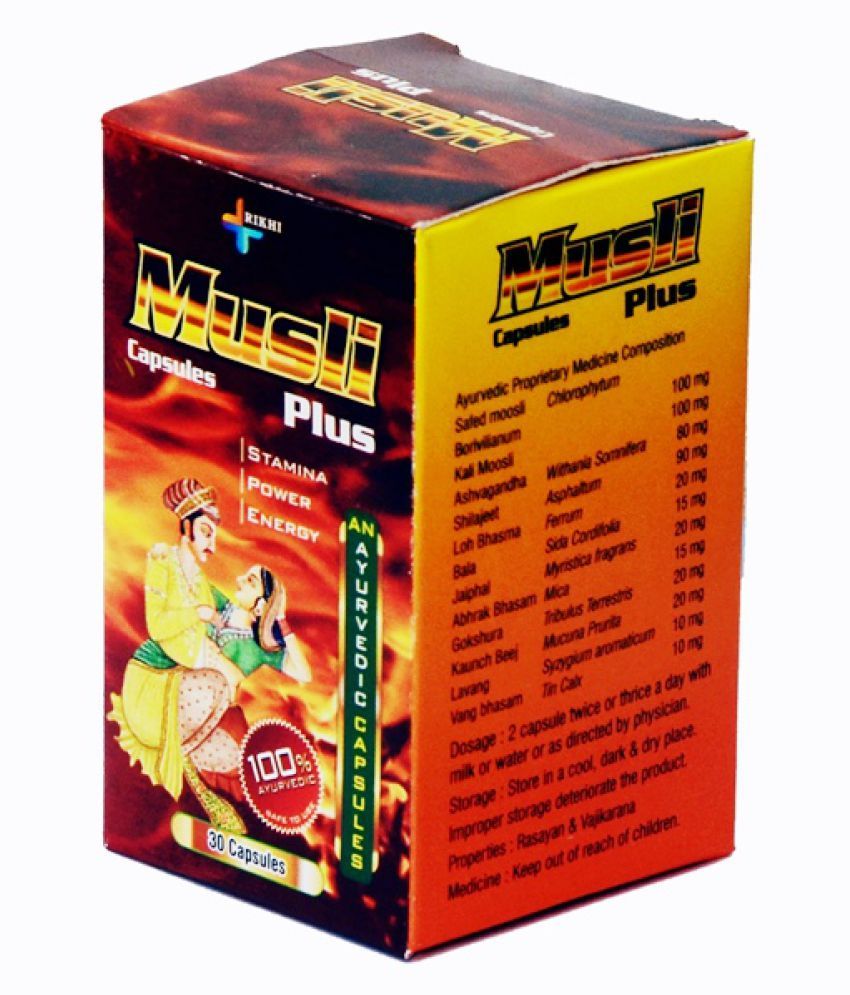     			Rikhi 100% Herbal Musli Plus (2x30=60) Capsule 60 no.s