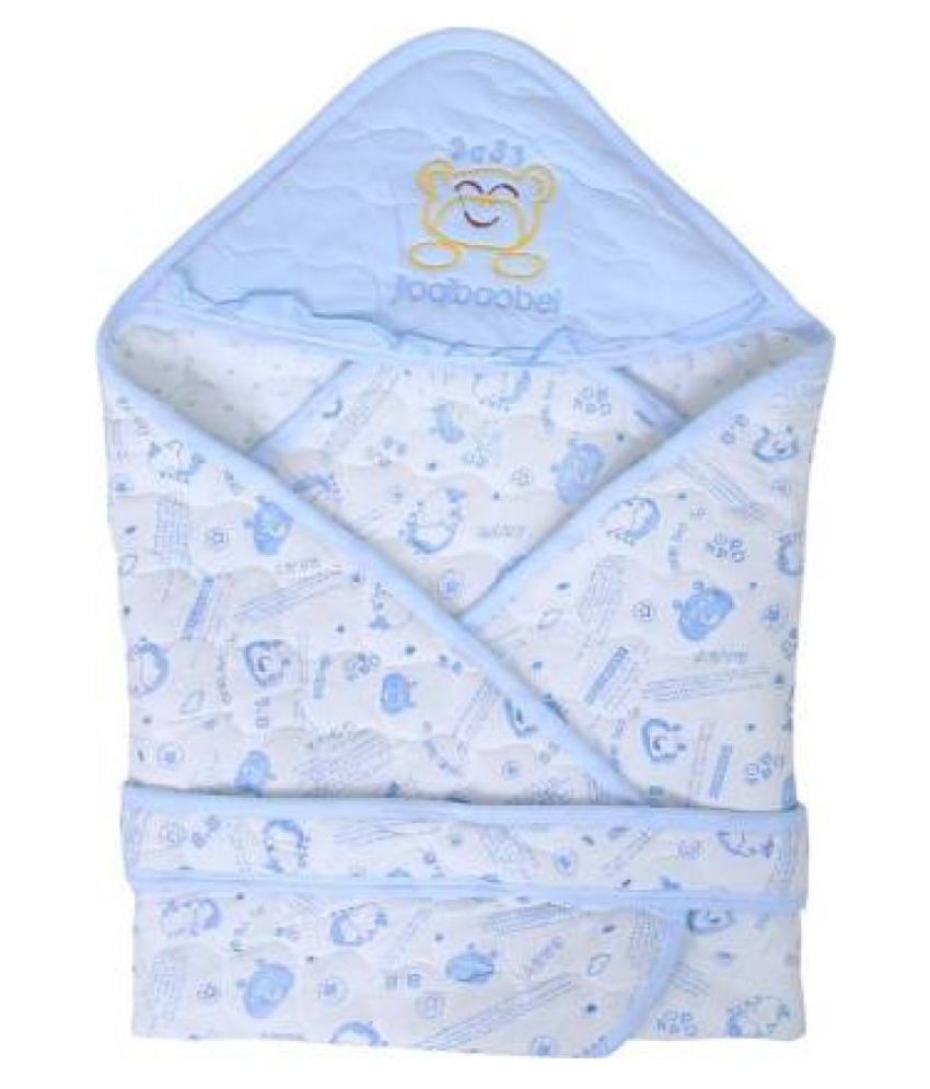 CHILD CHIC Blue Cotton Baby Blanket ( 73 cm × 73 cm- 1 pcs)