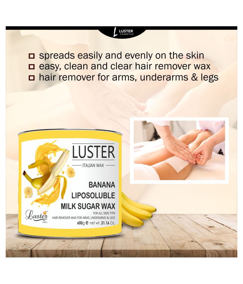 Luster Banana Hair Removal Hot Wax 600 g: Buy Luster Banana Hair Removal  Hot Wax 600 g at Best Prices in India - Snapdeal