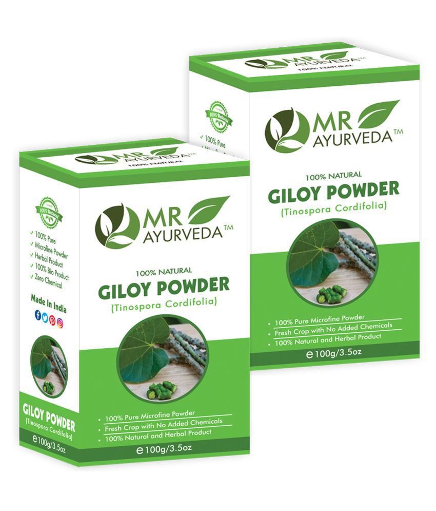     			MR Ayurveda Giloy Powder, Skin Care Hair Scalp Treatment 200 g Pack of 2