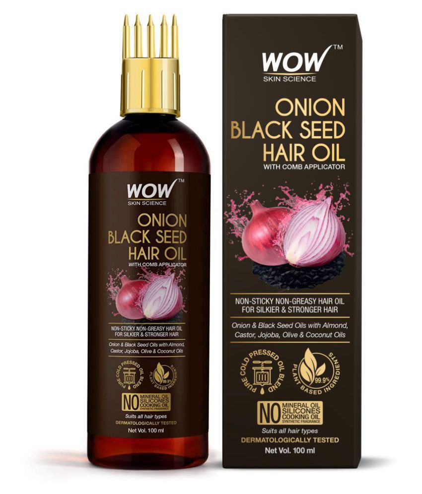 Buy WOW Skin Science Onion Black Seed Hair Oil with Comb - 100mL Online at  Best Price in India - Snapdeal