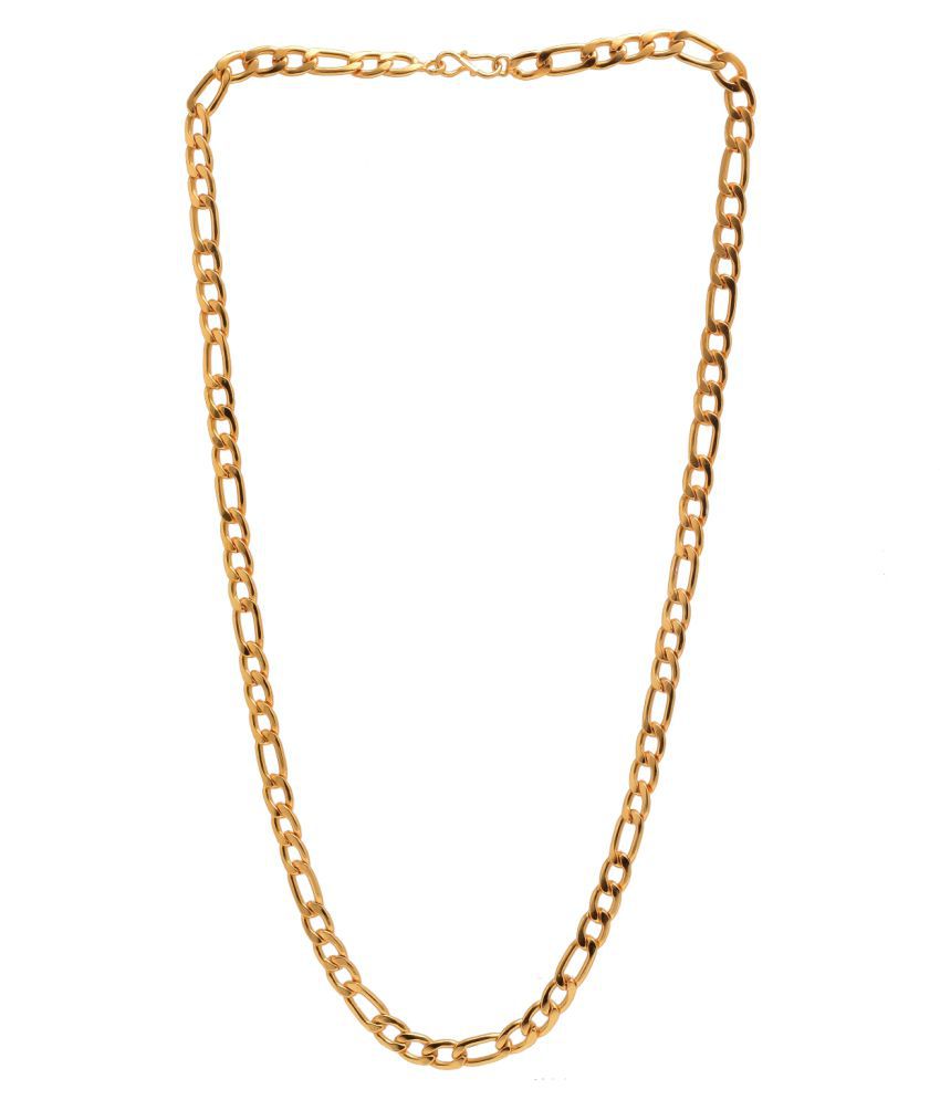 Jewar Mandi Sachin Link Chain Gold Plated Daily Use Stylish Designer Long Use Jewelry for Men & Boys