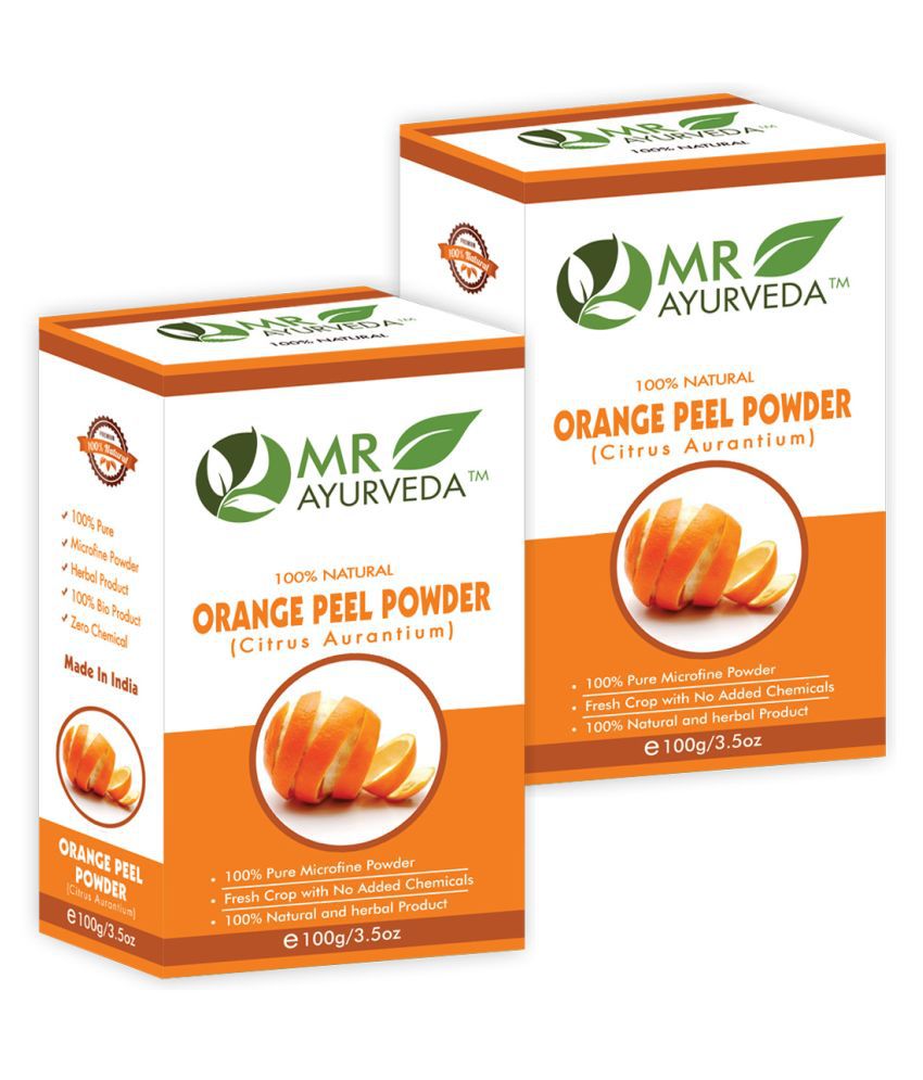 MR Ayurveda Orange Peel Powder for Hair and Skin Face Pack Masks 200 gm  Pack of 2: Buy MR Ayurveda Orange Peel Powder for Hair and Skin Face Pack  Masks 200 gm